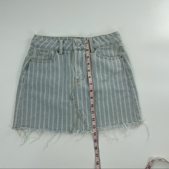 PacSun Vintage Striped Denim Mini Skirt - Picture 6 of 9